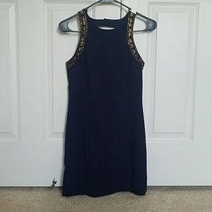 Lilly Pulitzer navy dress with beading